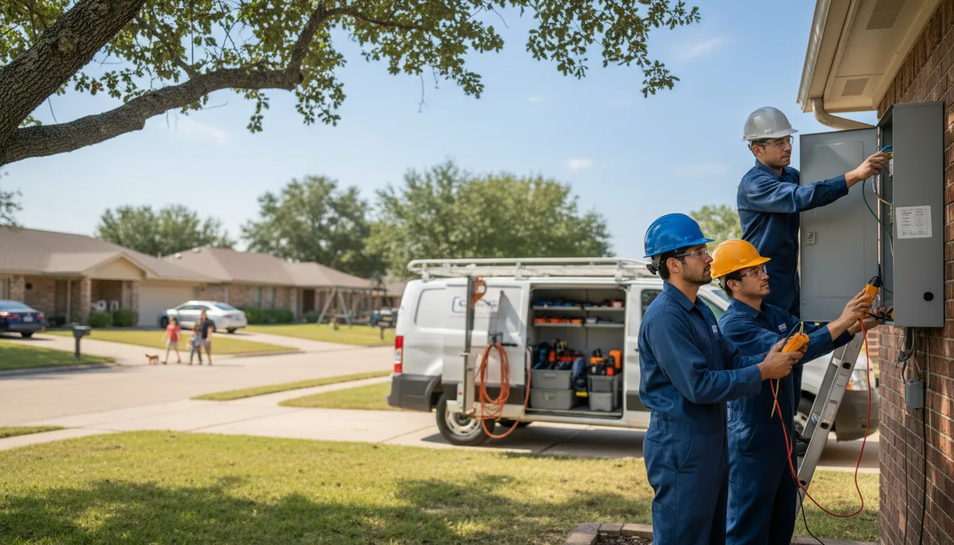 Certified electrician providing emergency electrical services in Luxemburg, WI